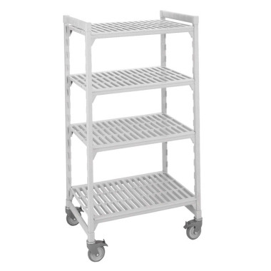 Étagère 4ét. claire-voie 600 x 1080 x 1790 mm blanc moucheté - Cambro  au meilleur prix sur Restock CHR