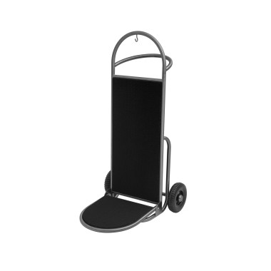 Diable à bagages 61 x 70 x 120 cm gunmétal poli moquette noire inox SPRINT professionnel - Was Germany  au meilleur prix sur Res