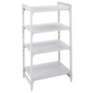 Etagère 4ét. pleines 500 x 880 x 1800 mm blanc moucheté - Cambro  au meilleur prix sur Restock CHR