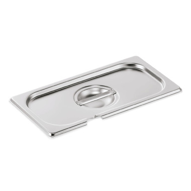Couvercle inox GN 1/3 avec encoche cuillère GN CORE professionnel - Was Germany  au meilleur prix sur Restock CHR