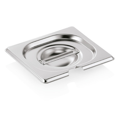 Couvercle inox GN 1/6 avec encoche cuillère GN CORE professionnel - Was Germany  au meilleur prix sur Restock CHR