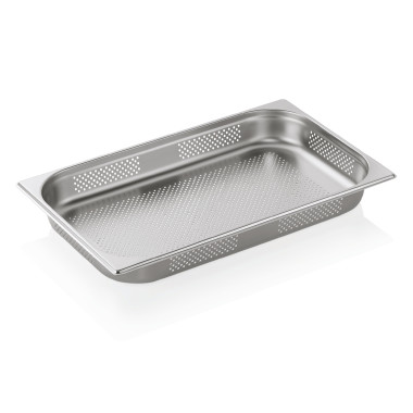 Bac inox perforé fond et côtés GN 1/1 H 65 mm 9 ltr GN CORE professionnel - Was Germany  au meilleur prix sur Restock CHR