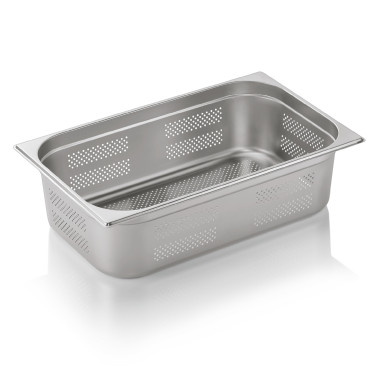 Bac inox perforé fond et côtés GN 1/1 H 150 mm 20 ltr GN CORE professionnel - Was Germany  au meilleur prix sur Restock CHR