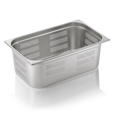 Bac inox perforé fond et côtés GN 1/1 H 200 mm 28 ltr GN CORE professionnel - Was Germany  au meilleur prix sur Restock CHR