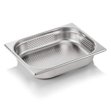 Bac inox perforé fond et côtés GN 1/2 H 65 mm 4 ltr GN CORE professionnel - Was Germany  au meilleur prix sur Restock CHR