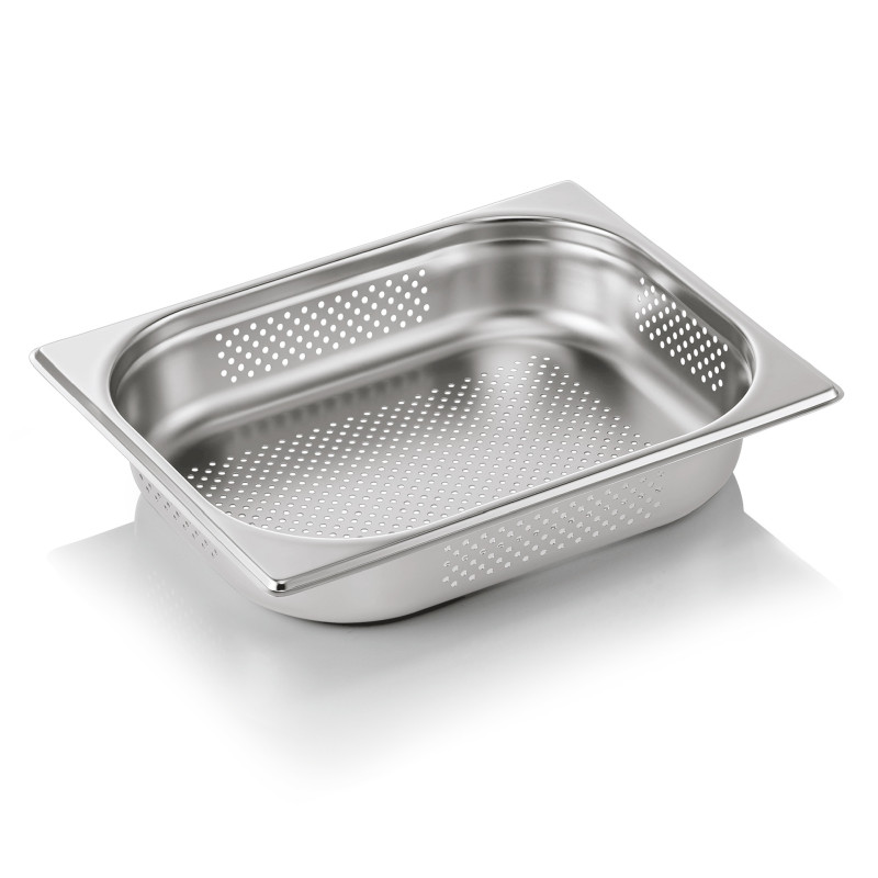 Bac inox perforé fond et côtés GN 1/2 H 65 mm 4 ltr GN CORE professionnel - Was Germany  au meilleur prix sur Restock CHR