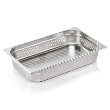 Bac inox perforé fond et côtés GN 1/1 H 100 mm 13 ltr (x6) GN ESSENTIALS professionnel - Was Germany  au meilleur prix sur Resto