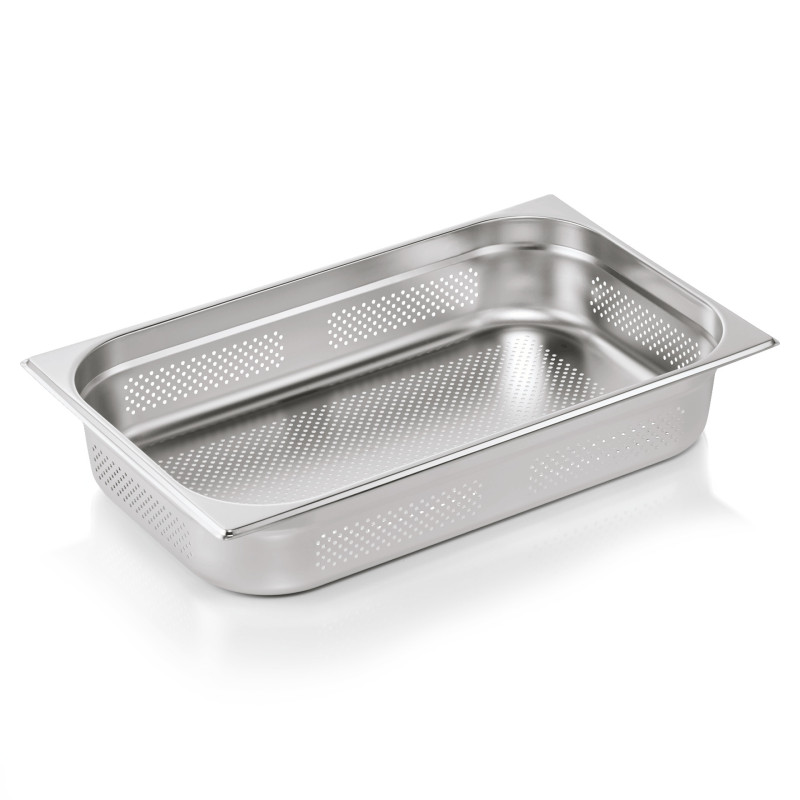 Bac inox perforé fond et côtés GN 1/1 H 100 mm 13 ltr (x6) GN ESSENTIALS professionnel - Was Germany  au meilleur prix sur Resto