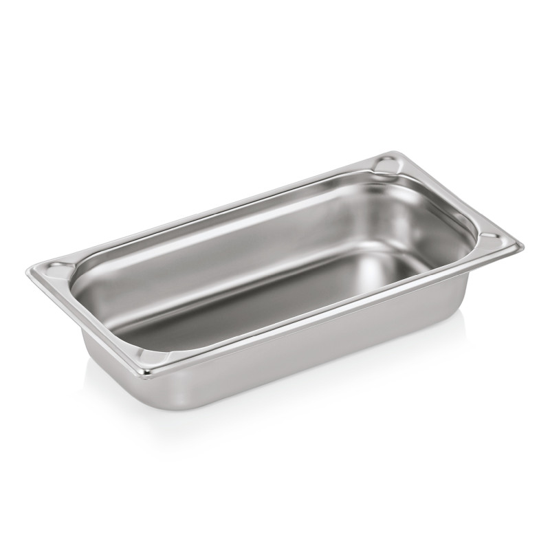 Bac inox GN 1/3 H 65 mm 2,5 ltr coins en U GN CORE professionnel - Was Germany  au meilleur prix sur Restock CHR