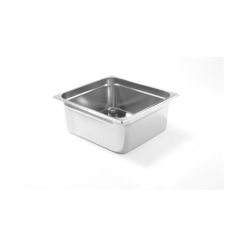 Conteneur en acier inoxydable GN 2/3 - (h)100 mm - Finedine  au meilleur prix sur Restock CHR