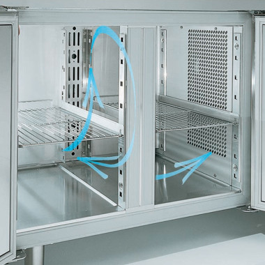 Table réfrigérée murale 2 portes 345 litres - Diamond  au meilleur prix sur Restock CHR