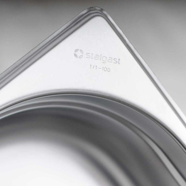 Bac gastronorme en acier inoxydable, GN 2/1, H 20 mm - Stalgast  au meilleur prix sur Restock CHR