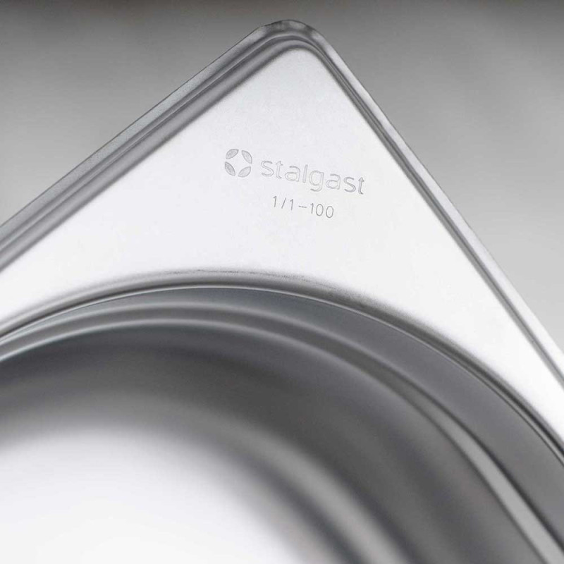 Bac gastronorme en acier inoxydable, GN 2/1, H 20 mm - Stalgast  au meilleur prix sur Restock CHR