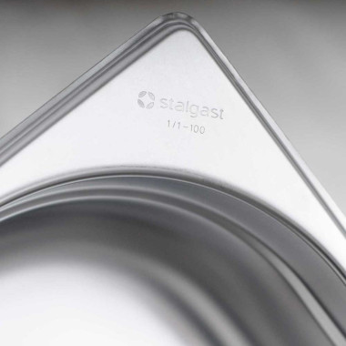 Bac gastro en inox GN 2/4, H 40 mm - Stalgast  au meilleur prix sur Restock CHR