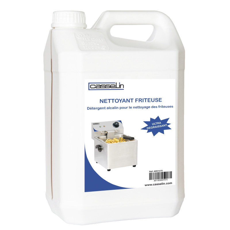 Nettoyant friteuse - Lot de 4 - 5L - Dégraissant alcalin - Casselin  au meilleur prix sur Restock CHR