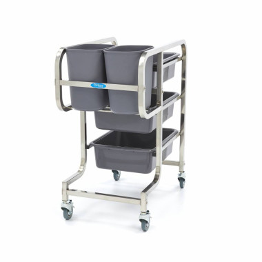 Chariot de nettoyage - inclut 5 bacs - Maxima  au meilleur prix sur Restock CHR