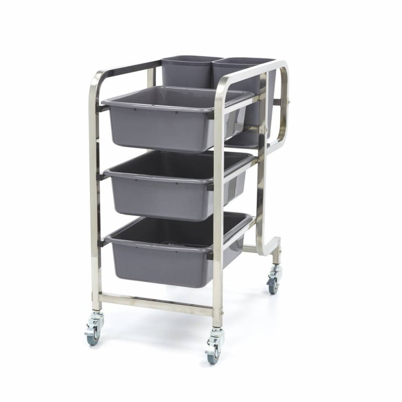 Chariot de nettoyage - inclut 5 bacs - Maxima  au meilleur prix sur Restock CHR