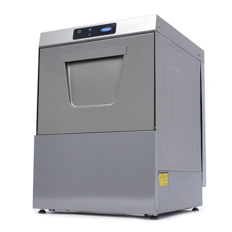 Lave-vaisselle sous-plan 50x50cm, pompe rinçage, 400V, affichage numérique, 70 dB - Maxima  au meilleur prix sur Restock CHR