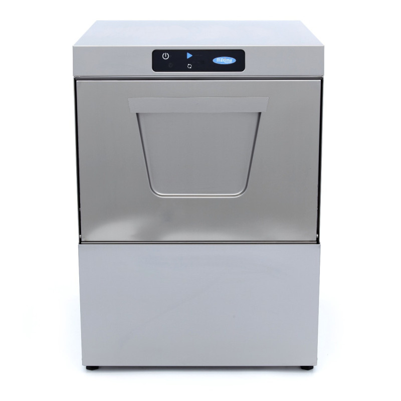 Lave-vaisselle sous-plan 50x50cm, pompe rinçage, 400V, affichage numérique, 70 dB - Maxima  au meilleur prix sur Restock CHR