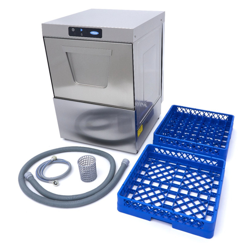 Lave-vaisselle sous-plan 50x50cm, pompe rinçage, 400V, affichage numérique, 70 dB - Maxima  au meilleur prix sur Restock CHR