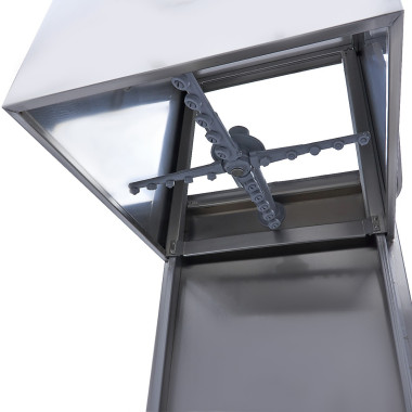 Lave-vaisselle à convoyeur 50x50 cm, doseur rinçage/savon, écran numérique, 400V - Maxima  au meilleur prix sur Restock CHR