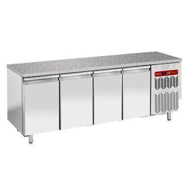 Table réfrigérée ventilée 4 portes top -granit - Diamond  au meilleur prix sur Restock CHR