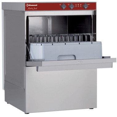 Lave-verres et vaisselle 30 paniers/h 280mm AISI 304 - Efficacité Énergétique - Diamond  au meilleur prix sur Restock CHR
