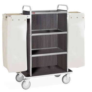 Chariot à linge inox 4 niveaux 2 sacs - Diamond  au meilleur prix sur Restock CHR