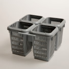 Compartiment à couverts 4 secteurs polypro. - Diamond  au meilleur prix sur Restock CHR
