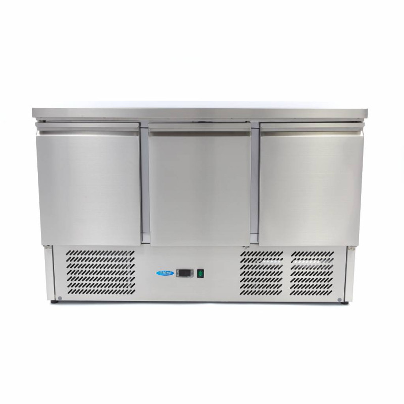 Table réfrigérée - 400 litres - 137cm - 3 portes - Refroidissement ventilé - Maxima  au meilleur prix sur Restock CHR