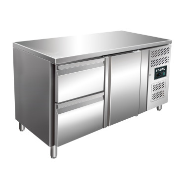 Table réfrigérée positive - 1 porte et 2 tiroirs - Profondeur 700 - Saro  au meilleur prix sur Restock CHR
