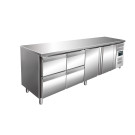 Table réfrigérée positive - 2 portes et 4 tiroirs - Profondeur 700 - Saro  au meilleur prix sur Restock CHR