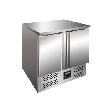 Table réfrigérée - 2 x GN 1/1 - 2 portes - 2/8°C - 2 grilles - Inox - Saro  au meilleur prix sur Restock CHR