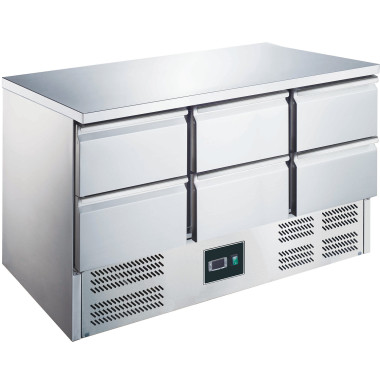 Table réfrigérée positive compacte professionnelle - 6 tiroirs - Saro  au meilleur prix sur Restock CHR