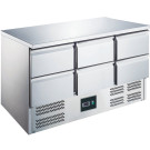 Table réfrigérée positive compacte professionnelle - 6 tiroirs - Saro  au meilleur prix sur Restock CHR