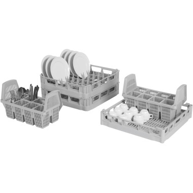 Set casiers lave-vaisselle SK-SET 500 - 500x500x100mm - 9 pièces - Saro  au meilleur prix sur Restock CHR