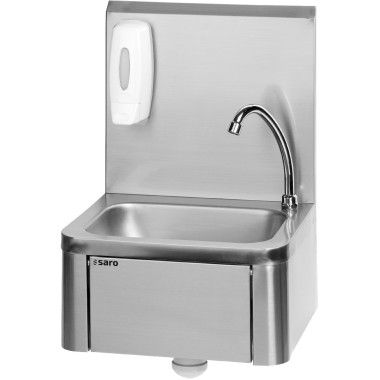 Lave-mains inox - 400x340x595mm - Commande genou - Robinet rotatif - KEVIN - Saro  au meilleur prix sur Restock CHR