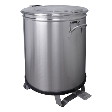 Poubelle MPS 95 - 95L - Pédale - Fermeture douce - Acier inoxydable - Saro  au meilleur prix sur Restock CHR