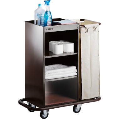 Chariot de service AF 260 - 1 sac à linge - Pare-chocs caoutchouc - Saro  au meilleur prix sur Restock CHR