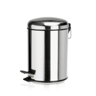 Acier inoxydable, Plastique Poubelle à pédale avec bac plastique 17 cm 3 ltr inox plastique professionnel - Was Germany  au meil