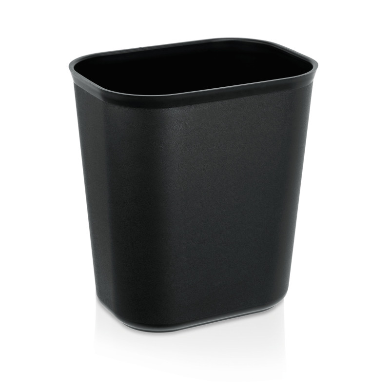 Polypropylène Corbeille à papier 28,5 x 20,5 x 31 cm 16 ltr noir polypropylène professionnel - Was Germany  au meilleur prix sur