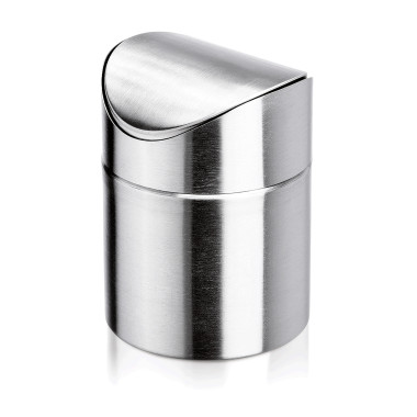 Acier inoxydable Poubelle de table 1,2 ltr 12 cm couvercle basculant inox professionnel - Was Germany  au meilleur prix sur Rest
