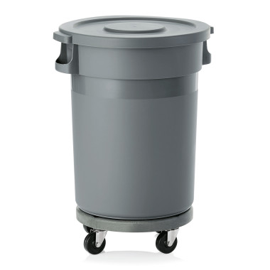 Polypropylène Poubelle sur chariot 80 ltr 41 cm H 83 cm couvercle plat polypropylène professionnel - Was Germany  au meilleur pr