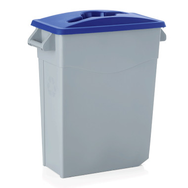 Polypropylène Couvercle pour poubelle 9237650 52 x 29 x 5 cm bleu polypropylène professionnel - Was Germany  au meilleur prix su