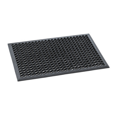 Caoutchouc Tapis de sol antidérapant 90 x 60 x 1 cm noir caoutchouc professionnel - Was Germany  au meilleur prix sur Restock CH