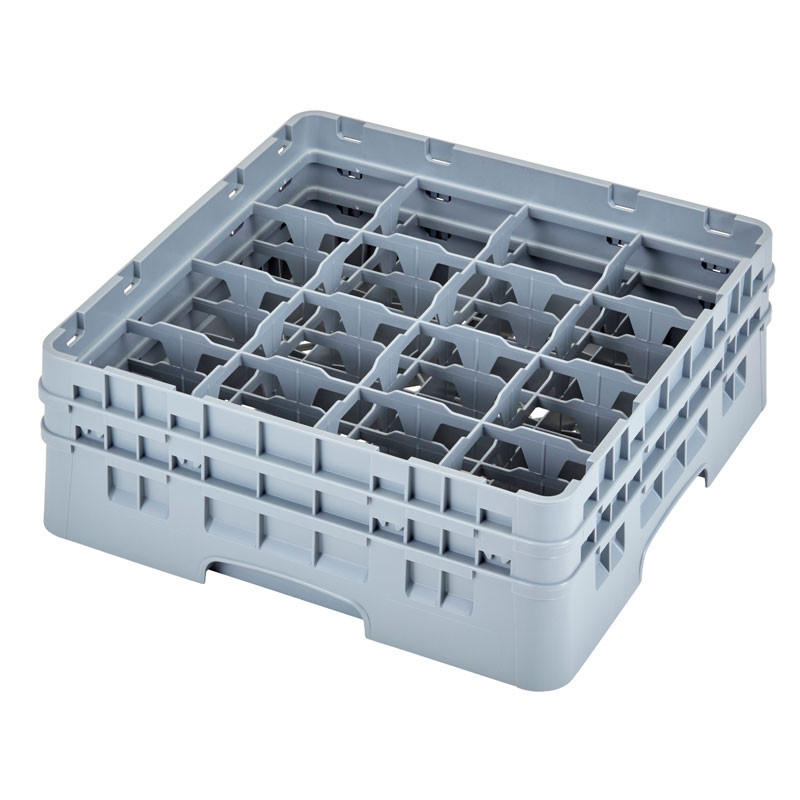 Casiers lavage pour tasses - Haut max 14.9 cm - 50 x 50 x 18.4 cm - Gris Clair - Lot de 4 - Cambro  au meilleur prix sur Restock