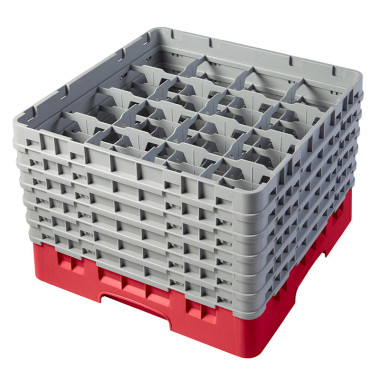 Casiers de lavage haut max 29.8 cm - 50 x 50 x 34.9 cm - Rouge Rosé - Lot de 2 - Cambro  au meilleur prix sur Restock CHR