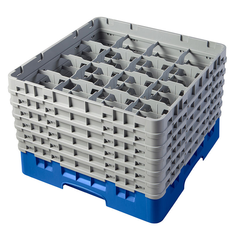 Casiers de lavage haut max 29.8 cm - 50 x 50 x 34.9 cm - Bleu - Lot de 2 - Cambro  au meilleur prix sur Restock CHR