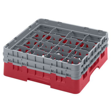 Casier de lavage haut max 13.3 cm - 50 x 50 x 18.4 cm - Groseille - Lot de 4 - Cambro  au meilleur prix sur Restock CHR