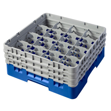 Casier de lavage haut max 17.4 cm - 50 x 50 x 22.5 cm - Bleu - Lot de 3 - Cambro  au meilleur prix sur Restock CHR